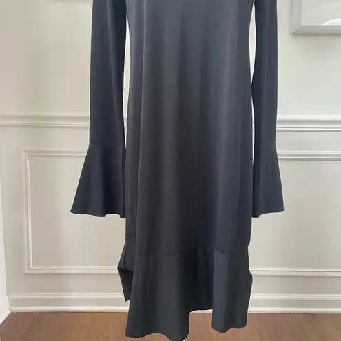 NWT Truly Poppy Stitch Fix Black Trumpet Sleeve Dress S