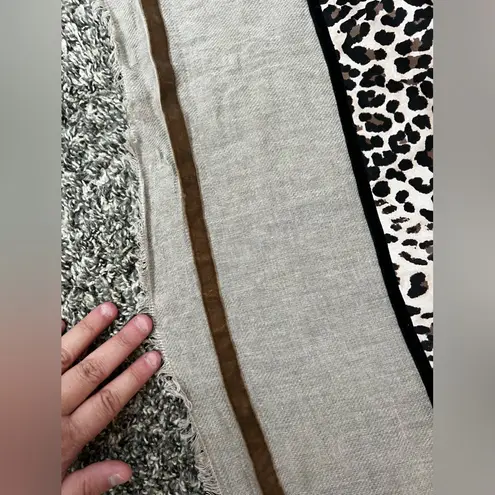 Marella Women’s Leopard Square Neckerchief Scarf Tan