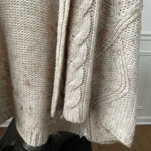 Anthropologie  Elsamanda Beige Knit Cardigan Sweater M