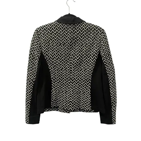 Basler Black White Blazer Suit Jacket Size Medium Women's Business Work Luxury