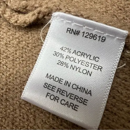 Allie Rose NWT Camel Collared Coatigan Sweater Cardigan Jacket Size Medium - Image 11