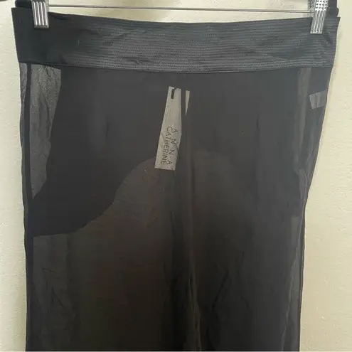 a.n.a NWT  Catherine Sheer Wide Leg Black Pants SIZE L LARGE