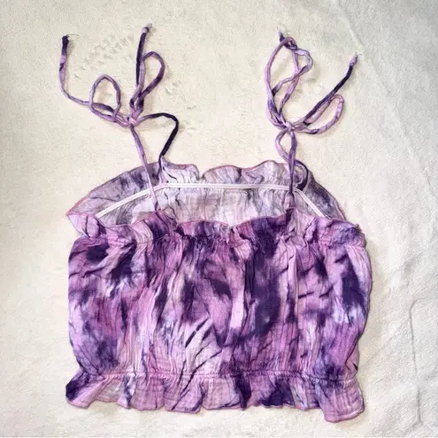 Show Me Your Mumu NWOT  Tie Dye Purple Pink Keen Crop top size Small