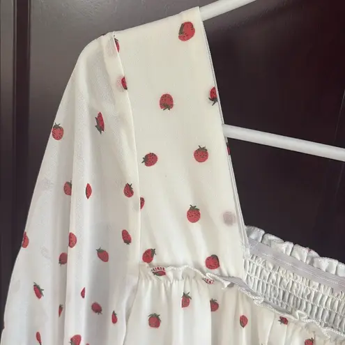 NWT VooDoo Vixen Strawberry Print Midi Dress Size 8