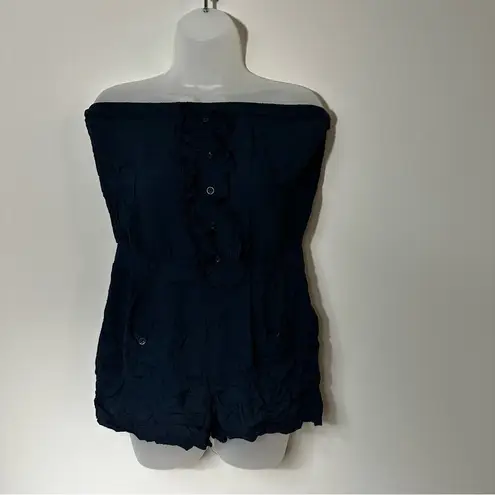 Forever 21  Navy Off the Shoulder Romper in Size Medium