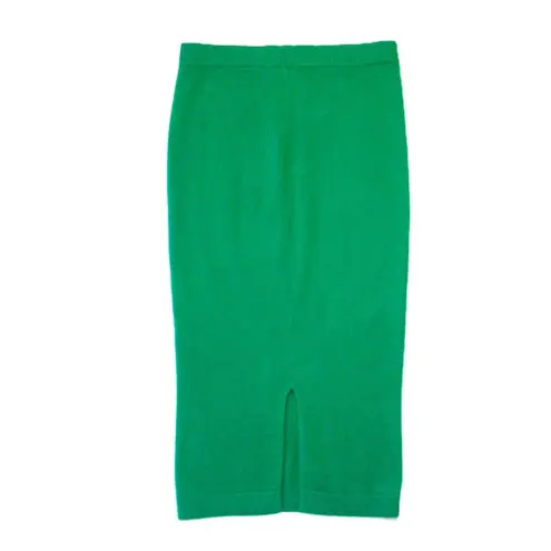 NWT Naadam Cashmere Pencil in Kelly Green Knit Sweater Skirt S