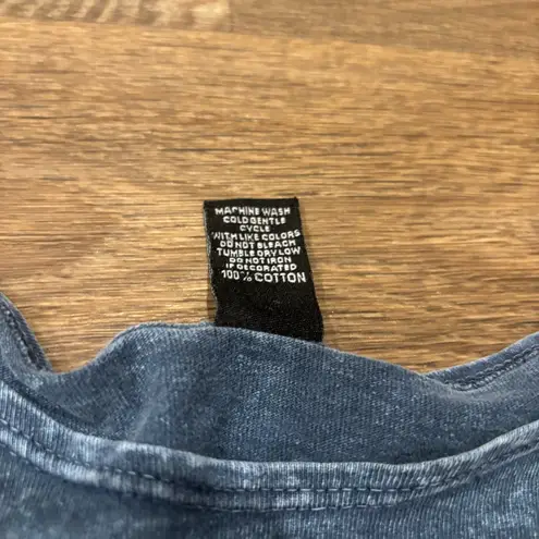 Sabaku Art Wear Blue Aztec Tunic Top L 100% Cotton Boho Southwestern Blouse Size L