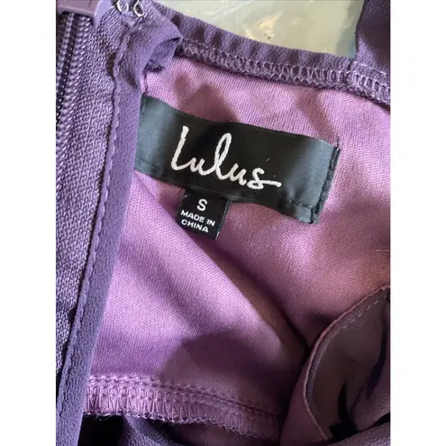 Lulu's Air of Romance Dusty Purple Bridesmaid Formal Event Gown Maxi Dress S