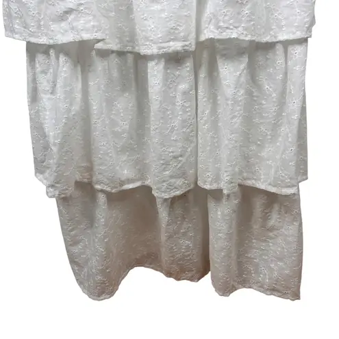 Aura High Low Eyelet Dress White Medium Bridal Shower New