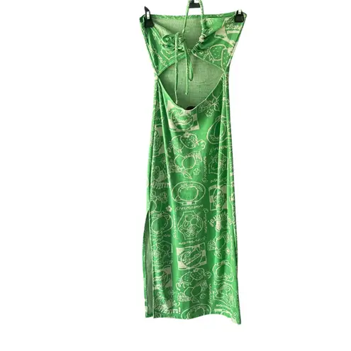DAMSON‎ MADDER Italian Jacquard Sleeveless Midi Dress Green Sz 8