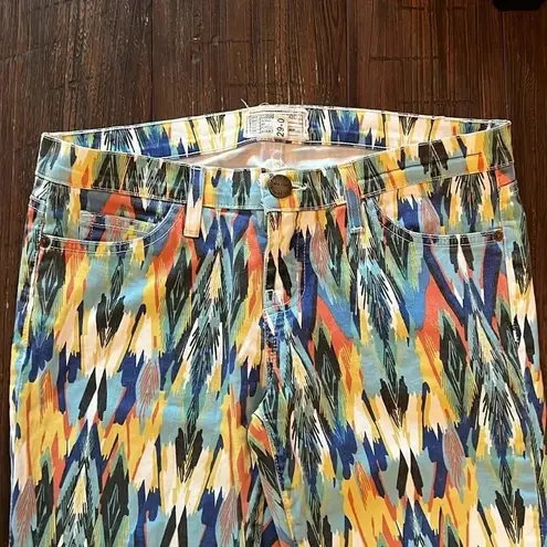 Current/Elliott  The Stiletto Skinny Legging Jeans Multi Arrow Print Size 29