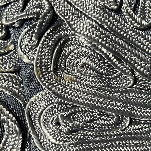 JS Collections SOUTACHE Ribbon Lace Mesh Stretch Sheath Dress Size 10