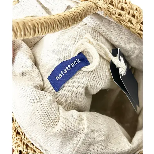 Hat Attack NWT Daily Woven Raffia Crossbody Bag Tan One Size Summer Casual