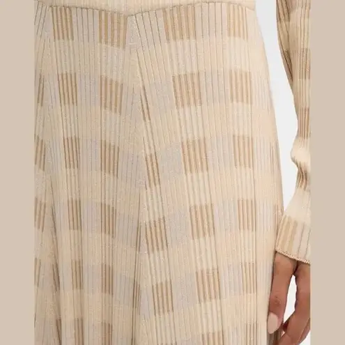 Lafayette 148 NEW YORK Gingham Responsible Matte Crepe Knit Asymmetric Skirt