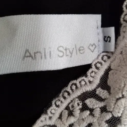 Anii Style S 20s Dress Vintage Look Midi Black