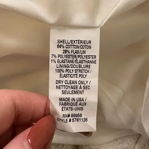 Shoshanna cream tweed a-line mini skirt size 8 NWT