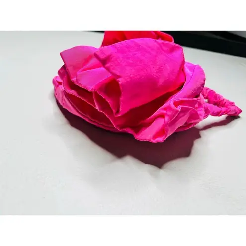 Loeffler Randall Bubble Gum Pink Bold Campy Bow Sierra Mini Bag Purse