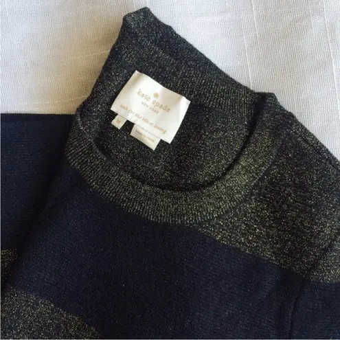 Kate Spade  FREYDA SPARKLE METALLIC DRESS M $388 NWOT