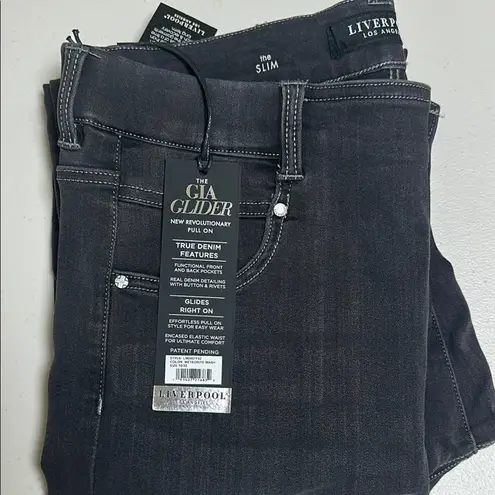 Liverpool Los Angeles The Slim Black Jeans Size 10/30 New With Tags