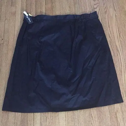 Maggie Barnes plus size classic black skirt