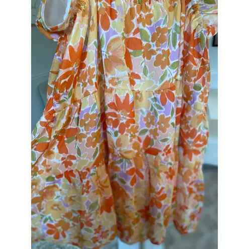 Prómesa Promesa Floral Romper Adjustable Straps Cottagecore Boho Spring Summer Resort S