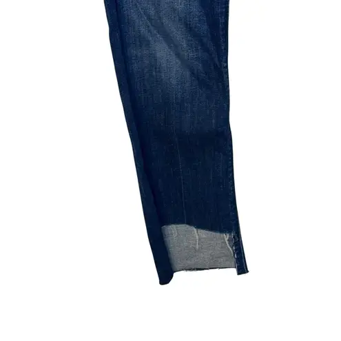 Mother Women's Jeans The Runaway Skinny Leg Raw Hem Dark Wash Denim Blue 30X30 Size 30