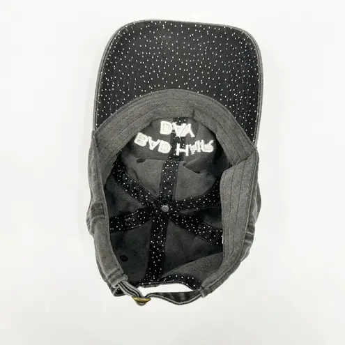 Womens Bad Hair Day Embroidered Baseball Cap Hat Washed Black Adjustable OS