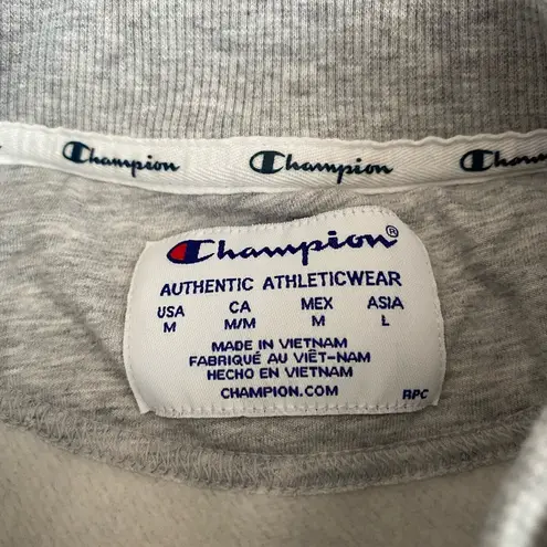 Champion  Heather Grey Cropped Crewneck Sweatshirt Size M