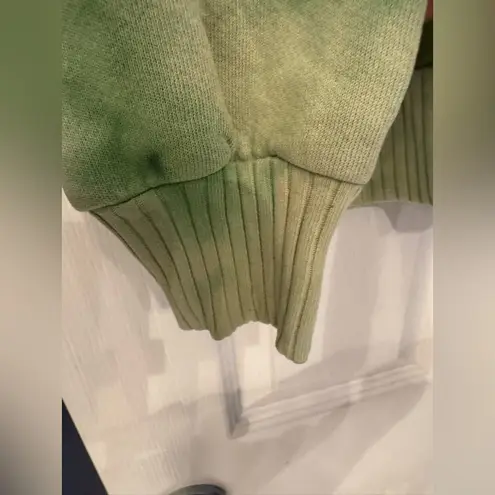 Cotton Citizen Brooklyn Oversized Zip Hoodie Green Tie-Dye Women’s Size XS