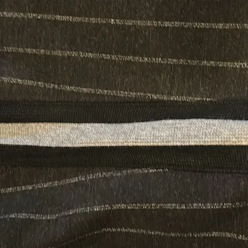 Lysse Lyssé Women’s Pull On Black with Pinstripes + Grey & Black Side Stripes - Size L - Image 4