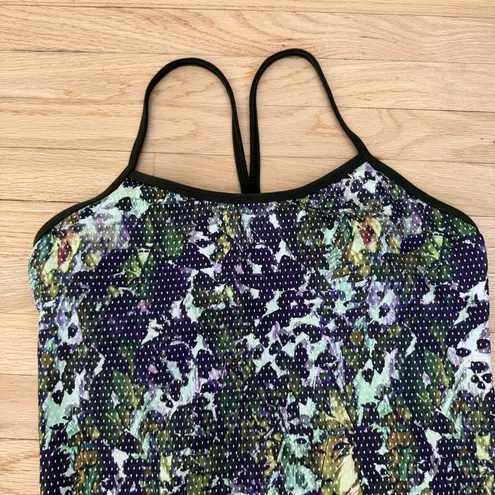 Lululemon  Y Back Tank, Size 8, Green/Purple