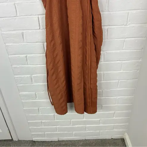 And Now This Textured Side Cut Out Puff Sleeve Dress Size S