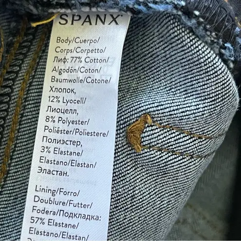 Spanx  Distressed Skinny Jeans Women’s Size S Tummy Shapping Panel High Rise thumbnail 9