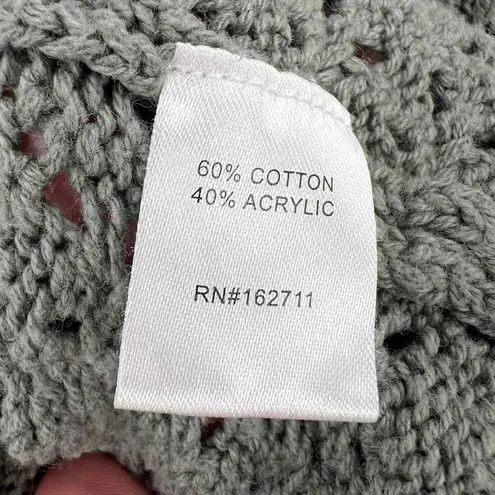 Margaux & Ellie Green Knit Pattern Square Neckline Sleeveless Sweater Top XL