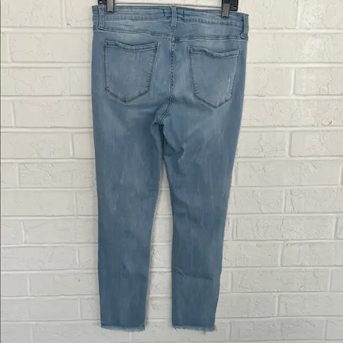 Studio Blue Women's Blue Distressed Jeans with Rips. Size 30