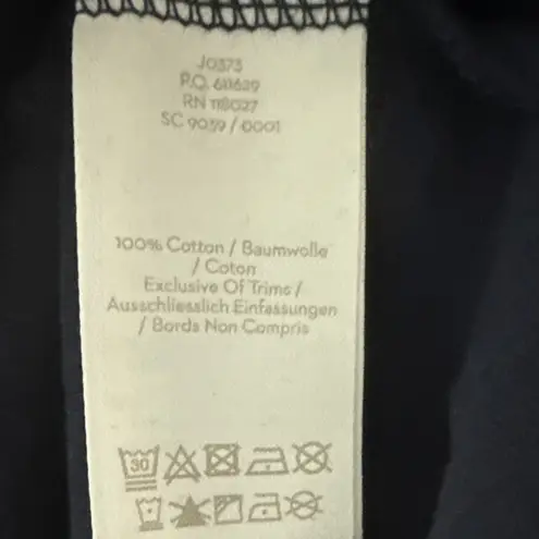 Boden Pom Pom Crew Neck Pullover Shift Dress Blue Size 2 Petite Blue