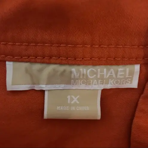 MICHAEL Michael Kors Jacket Size 1X Coat Cozy Fall Season Winter Double Breasted Orange