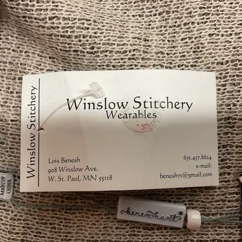 Keren Hart Knitted Long Line Open Cardigan Sweater Size S Taupe Gold Formal