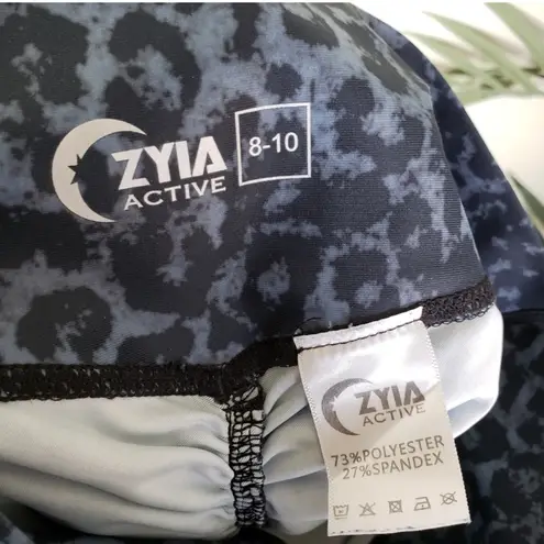 Zyia Stone Leopard Scrunchy Light n Luxe 7/8 24” Leggings 8-10