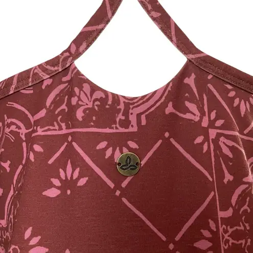 prAna Opal Dress Vino Tiles Built In Bra Active Mini Dress Womens Size Medium