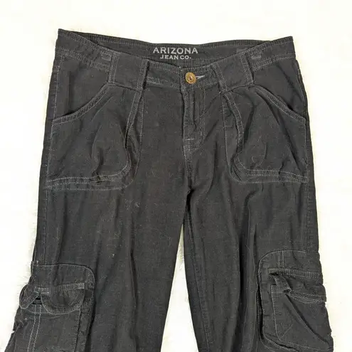 Arizona Jeans Y2K Arizona Corduroy Cargo Pants Black Size 5