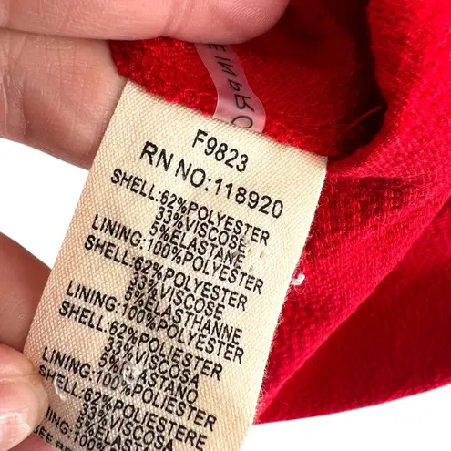 FRNCH Aldina A-Line V-Neck Mini Dress Red Size XS NWT