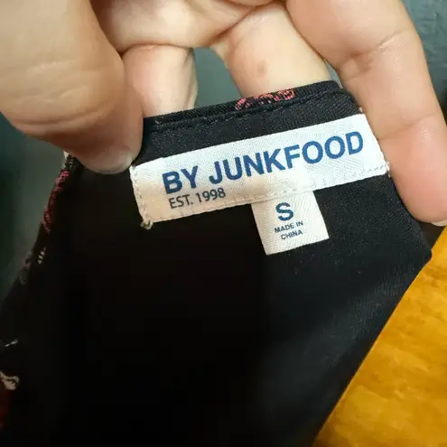 By Junk Food x Grateful Dead Skull & Roses Slip Dress – Size S Red