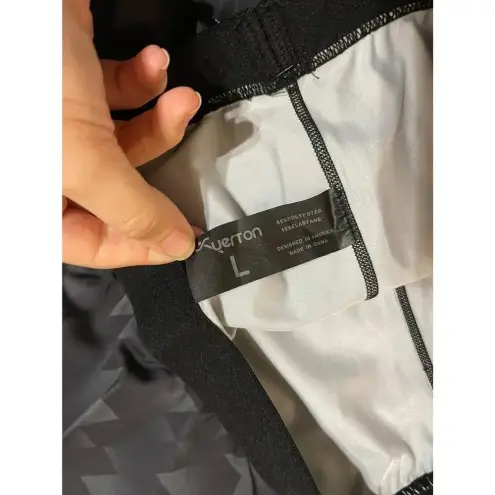 NWT Uerton Slim Fit Training Pants Black Gray Mesh Long‎ Pants Size L