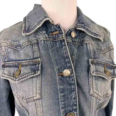 Mossimo Denim  Blue Button-Up Jean Jacket Size Medium