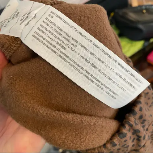 Abercrombie & Fitch  Brown And Black Leopard Print Sweatpant City Joggers Size XS - Image 6