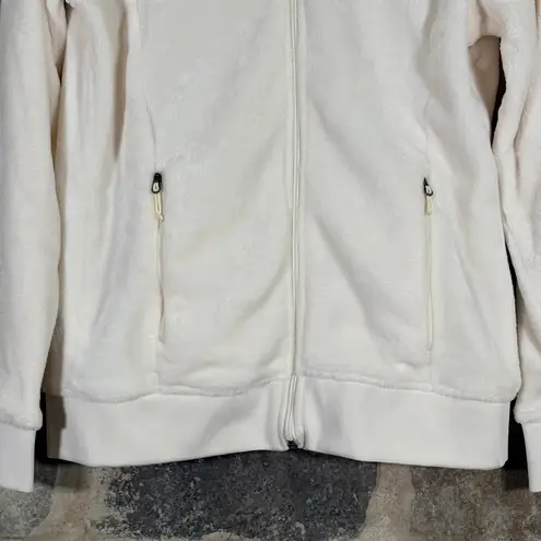 Gerry Women's Cream Fleece Zip Up Jacket Size Medium Gorpcore Outdoors Soft Cozy