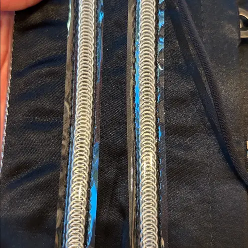 Shirley of Hollywood Corset Exposed Metal Rib Basque Size 32 Black