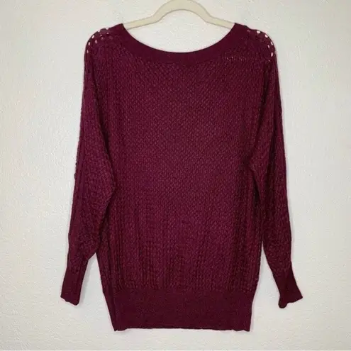 Lane Bryant  Women’s Size 14/16 Burgundy Knit Dolman Sweater