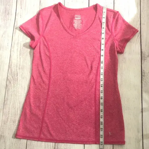 Danskin  Now Womens Pink Semi-fitted V-neck  Sz S